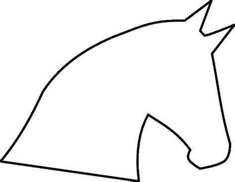 horse head outline template click    horse head