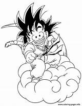 Coloring Goku Pages Printable Kid Library Clipart sketch template
