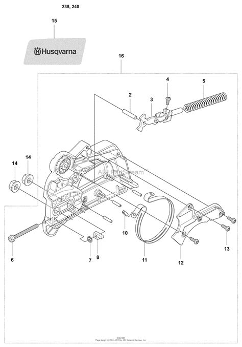 husqvarna  chainsaw parts diagram