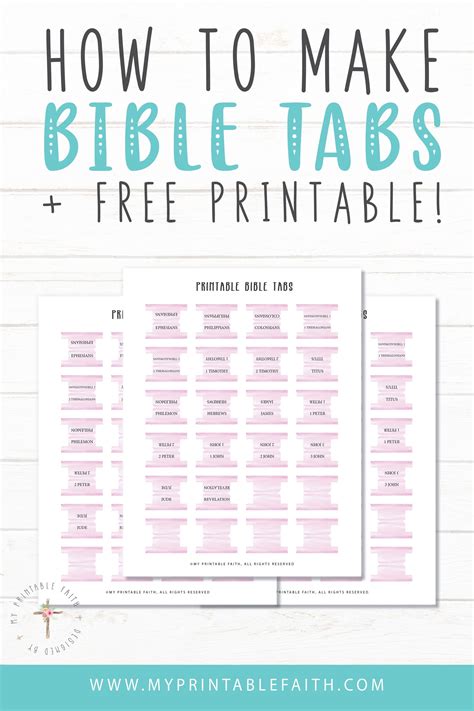 printable bible tabs