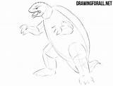 Gamera Draw Drawingforall Teeth Crest Carefully Sharp Outline Monster Eyes Head Details Step sketch template