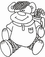 Golf Coloring Pages Printable Kids Sheet Themed Fun sketch template