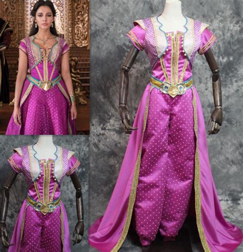 2019 Live Action Jasmine Dress Princess Jasmine Costume Outfit