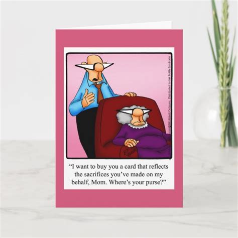 funny happy mothers day greeting card zazzlecom