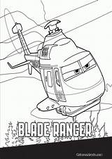 Blade Ranger Aviones sketch template