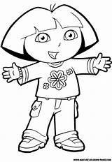 Dora Coloring Pages Explorer Maatjes Printable Colouring Click sketch template
