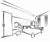 Hotel Room Drawing Paintingvalley sketch template