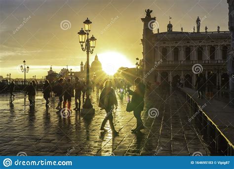 Venice Italy November 17 2017 St Marks Square Piazza