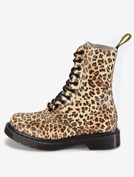 dr martens dr martens leopard print boots  animal leopard lyst