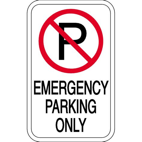 emergency parking sign royalty  stock svg vector