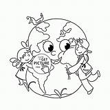 Earth Drawing Wuppsy Getdrawings Coloring Pages Kids sketch template