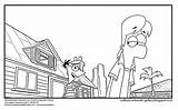 Coloring Jeremy Ferb Pages Artworks sketch template
