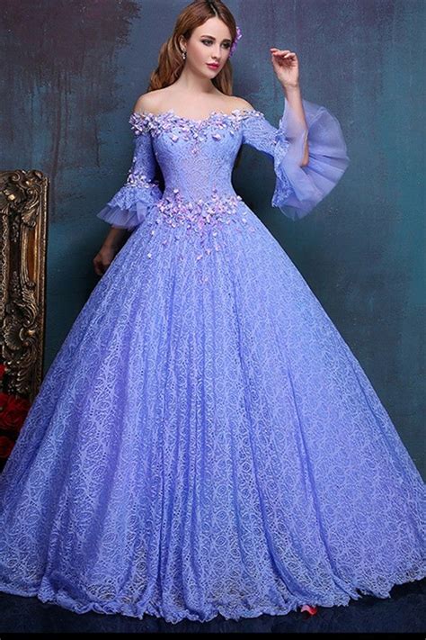 Fairy Ball Gown Princess Prom Dresses Off The Shoulder Sweetheart
