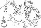 Panda Kung Mewarnai Kungfu Gratistodo sketch template