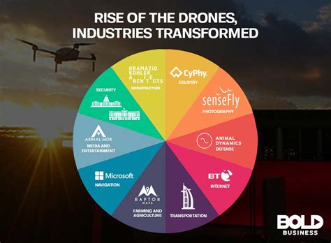 rise   drones industries transformed bold business