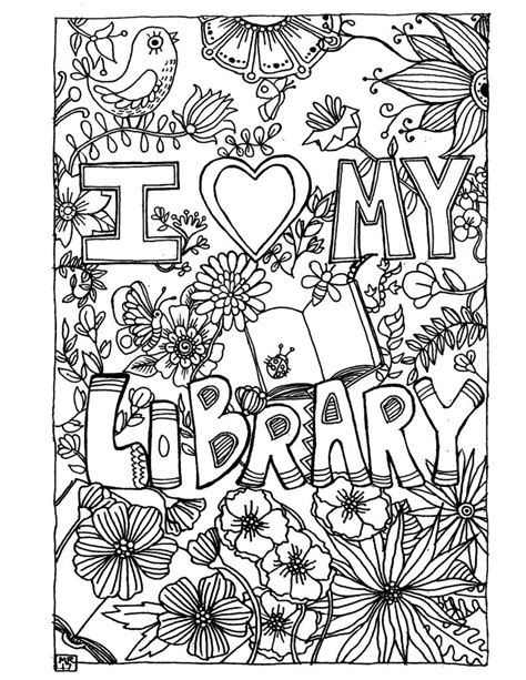 librarian coloring pages coloring home