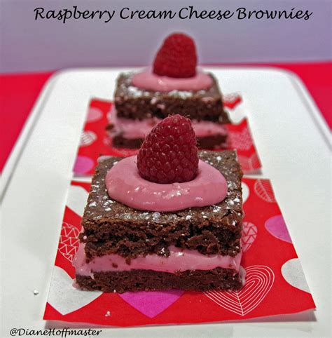 valentines day desserts raspberry cream cheese brownies