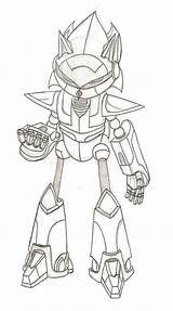 Sonic Mecha Coloring Robot Mechanical Template sketch template