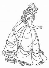 Coloring Disney Princess Pages Adults Color Belle Getcolorings Adult Getdrawings Choose Board sketch template
