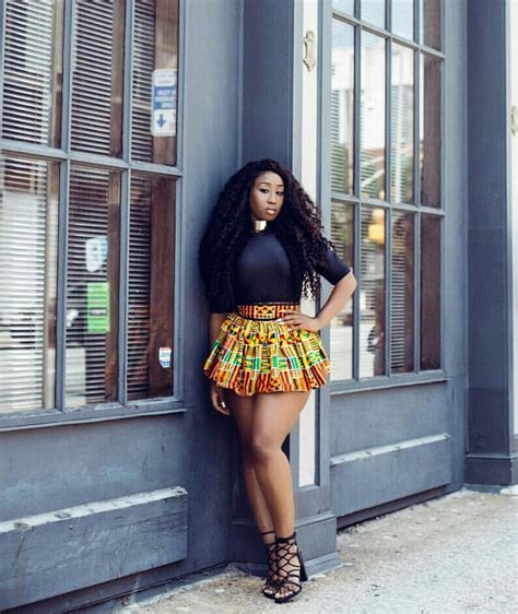 victoria kimani in african print skirt looks hot