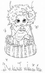 Saturated Canary Digital Coloring Pages Stamps Girls Sheets Book sketch template