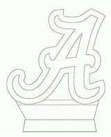 Coloring Alabama Football Pages Logo Crimson Tide Popular Library Coloringhome Related sketch template
