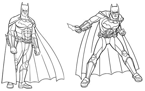 batman  robin coloring pages  print