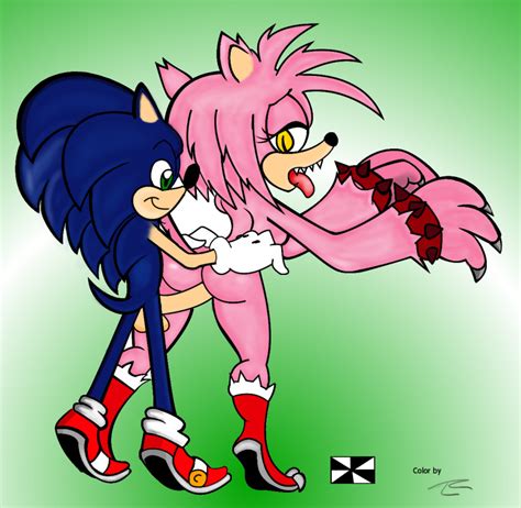 rule 34 amy rose amy rose the werehog anthro blue hair