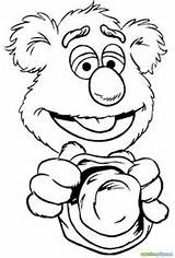 Coloring Pages Muppets Fozzie Bear Oscar Svg Stencils Snuffleupagus Animal Sesame Craft Street Bears Pyrography Care Stencil Rocks Painted Drawings sketch template
