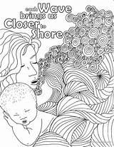 Coloring Birth Pregnancy Affirmations Affirmation sketch template