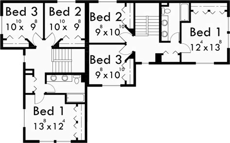 stunning  bedroom duplex house plans  pictures jhmrad