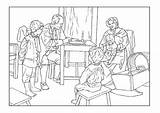 Family Coloring Century 18th Pages Edupics Printable sketch template
