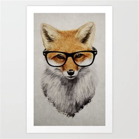 fox art print  isaiah  stephens society