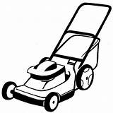 Mower Lawn Clipart Coloring Pages sketch template
