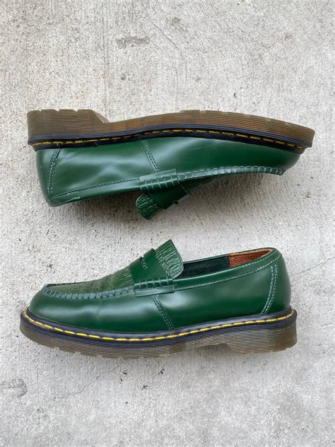 stussy  martens  stussy loafers grailed