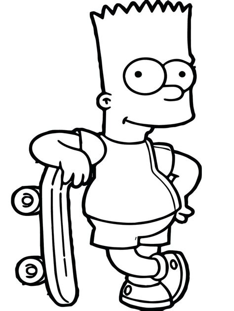 bart simpson coloring pages supreme