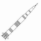 Saturn Rocket Coloring Clipart Pages Nasa Clipground Lv Cooloring Printable sketch template