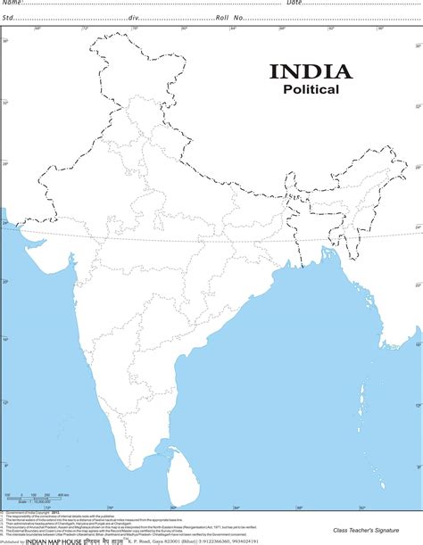 size political map  india blank printable  gambaran