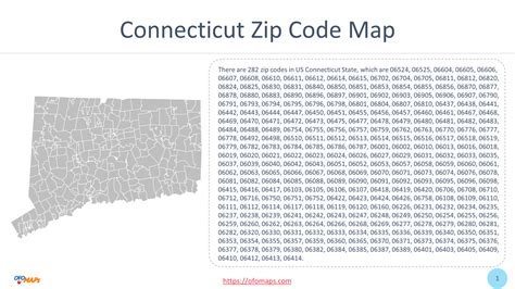 Connecticut Zip Code Map Ofo Maps