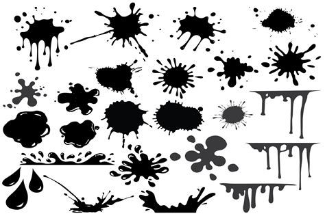 splatter silhouettes grafik von retrowalldecor creative fabrica