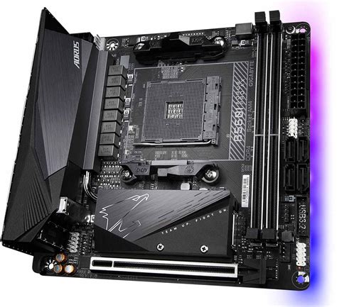 gigabyte bi aorus pro ax amd  ryzen socket  mini itx desktop motherboard wootware