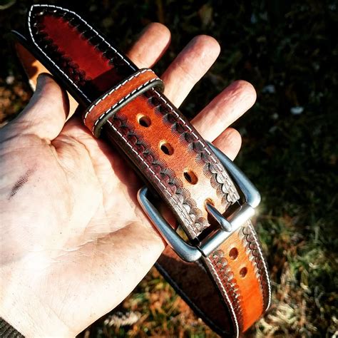 clintonville leather   work belt mens leather belt gun belt