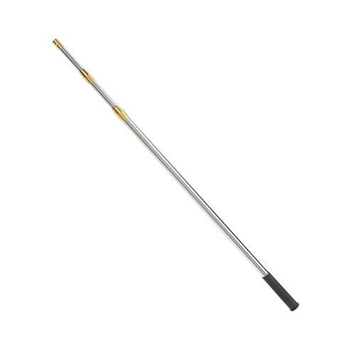 cyfie   ft retractable telescopic pole stainless steel fishing pole  mm screw