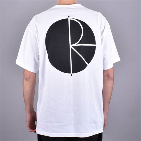 Polar Skateboards Fill Logo Skate T Shirt White Black