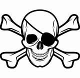 Skull Pirate Patch Eye Jolly Roger Drawing Crossbones Svg Grin Ship Paintingvalley Vector Clipart sketch template