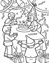 Birthday Moments Coloring Pages Precious Getcolorings Huge Gift sketch template