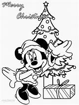 Minnie Mouse Coloring Pages Christmas Printable Disney Mickey sketch template