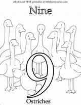 Coloring Pages Number Pdf Numbers Bunny Little Letter Series Book Preschool Kids sketch template