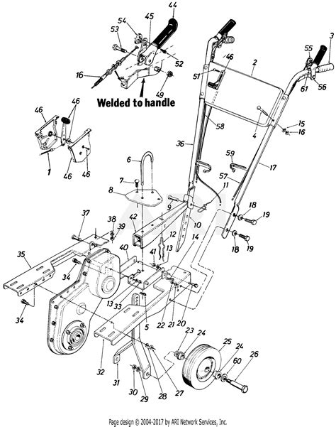 mtd mtd mdl    parts diagram  parts