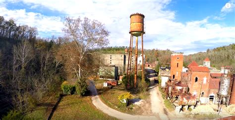 drone footage   abandoned distillery  kentucky